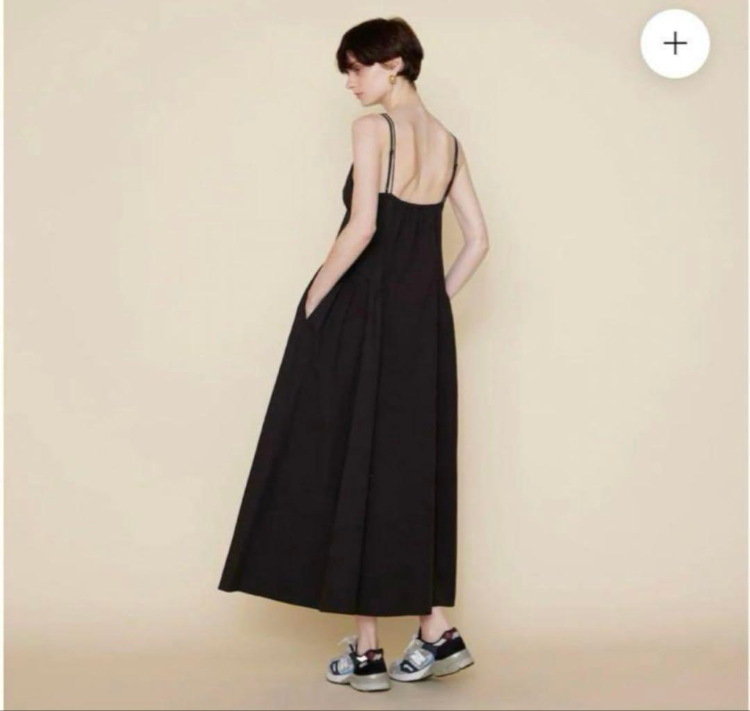新品SeaRoomlynn doubleストラップフレアワンピース ブラックM