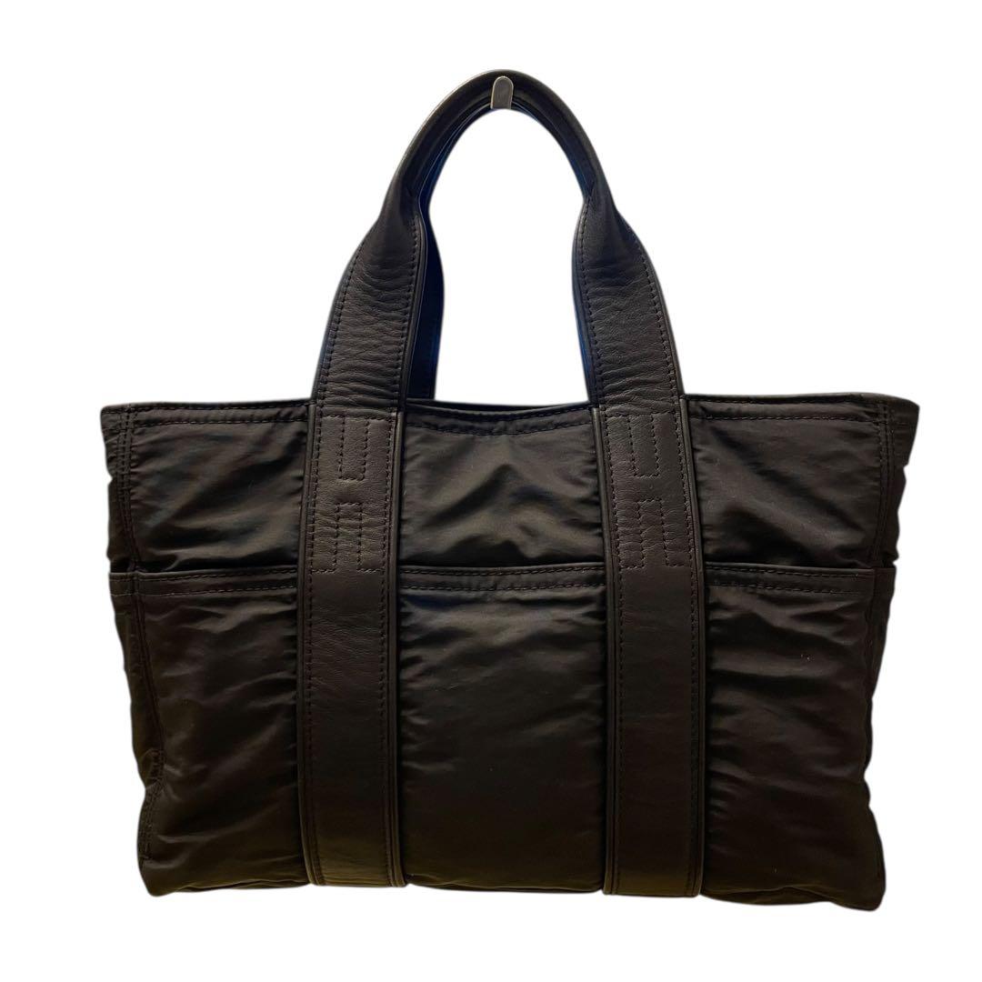 け*い様 HERMES アカプルコPM ハンドバッグ ナイロン レザー