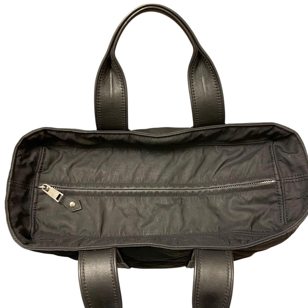 け*い様 HERMES アカプルコPM ハンドバッグ ナイロン レザー