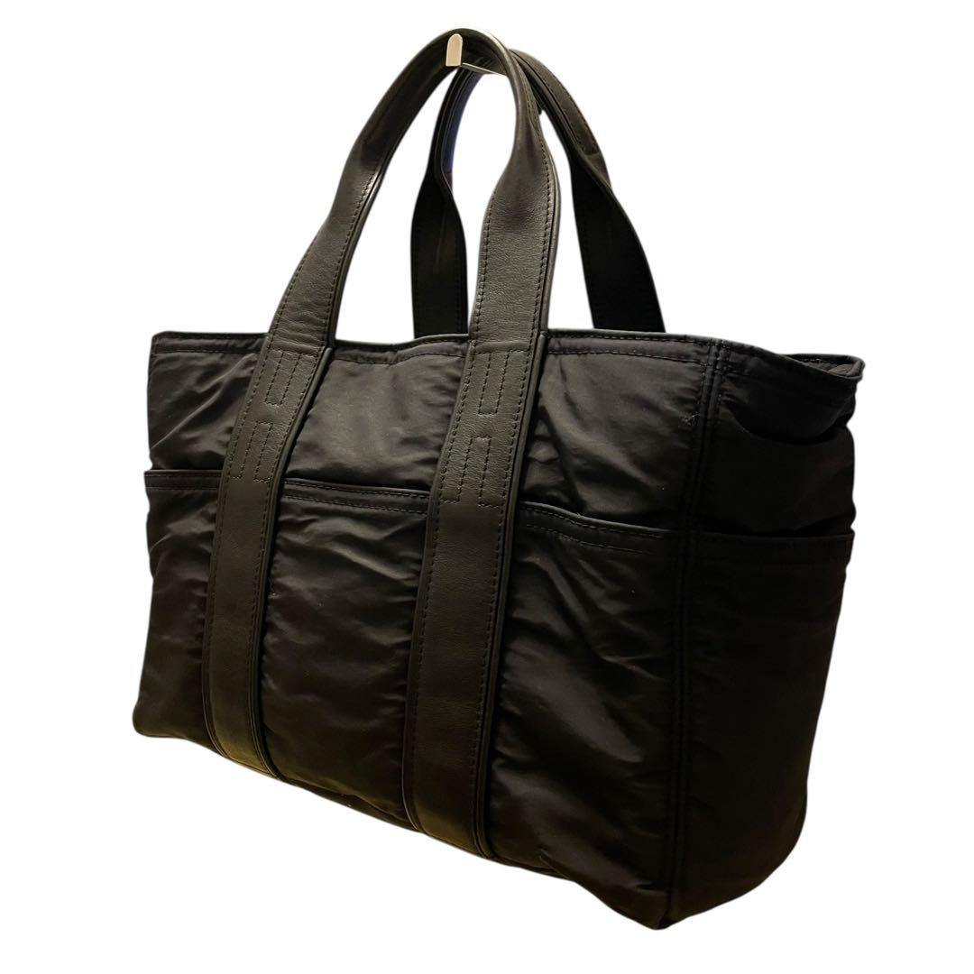 け*い様 HERMES アカプルコPM ハンドバッグ ナイロン レザー