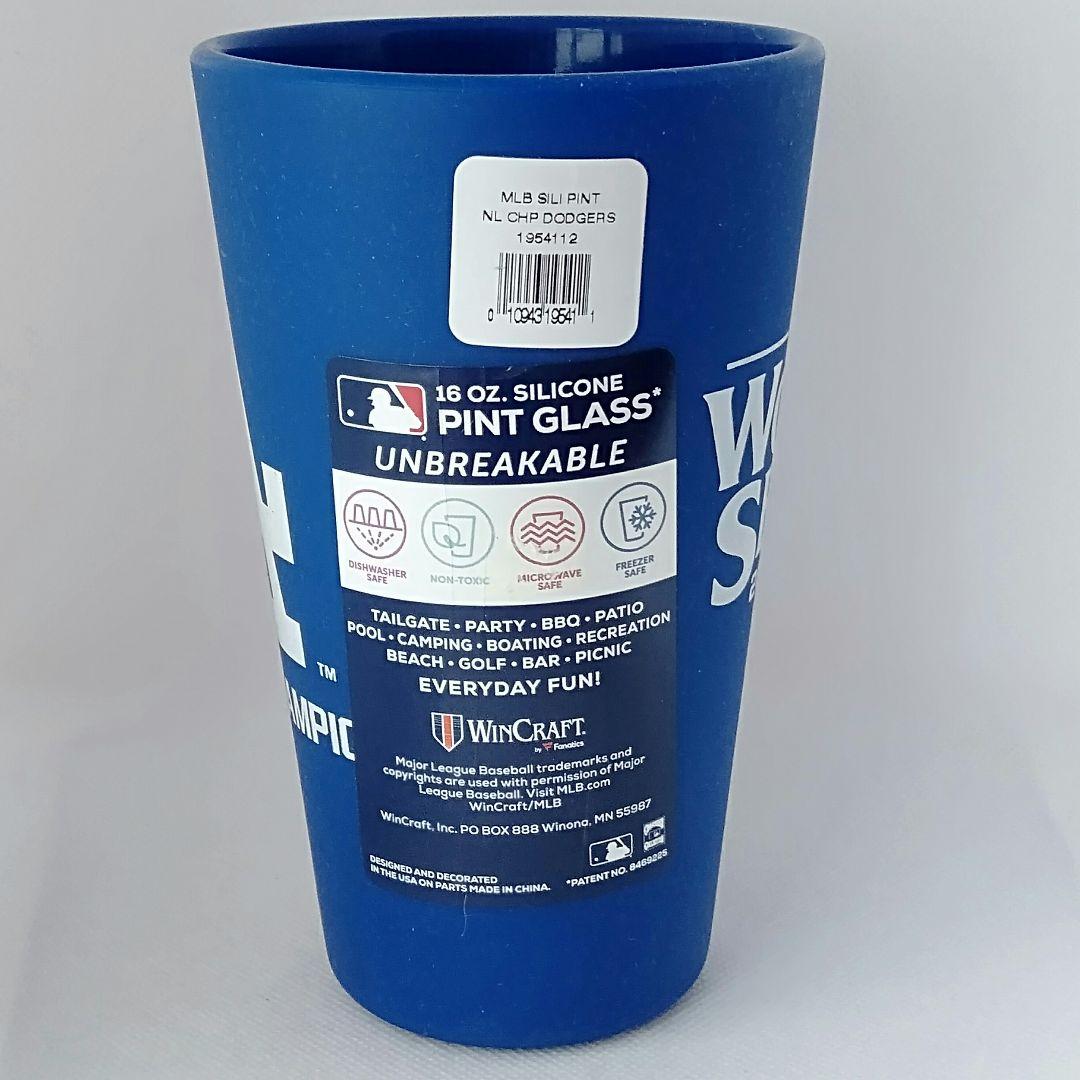 ドジャース　2024MLBワールドシリーズ　パイントグラス　シリコンカップ