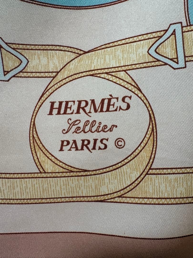 HERMES エルメス Eperon d’or黄金の拍車 カレ90 スカーフ