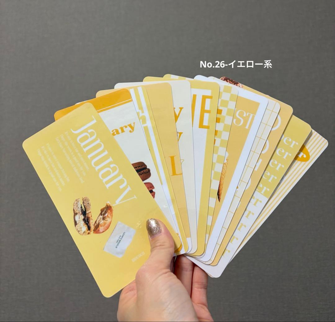 韓国人気♡No.18creditcard&No.26monthlyシーA6サイズ