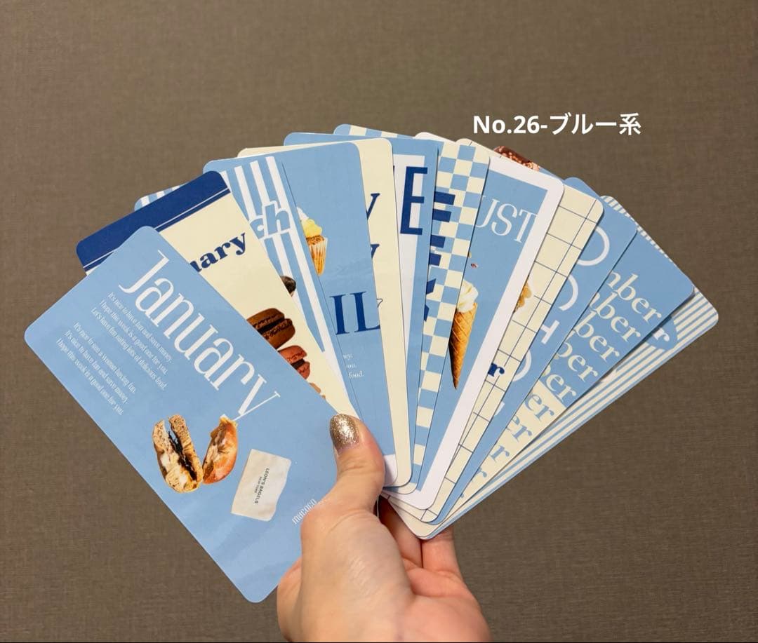 韓国人気♡No.18creditcard&No.26monthlyシーA6サイズ