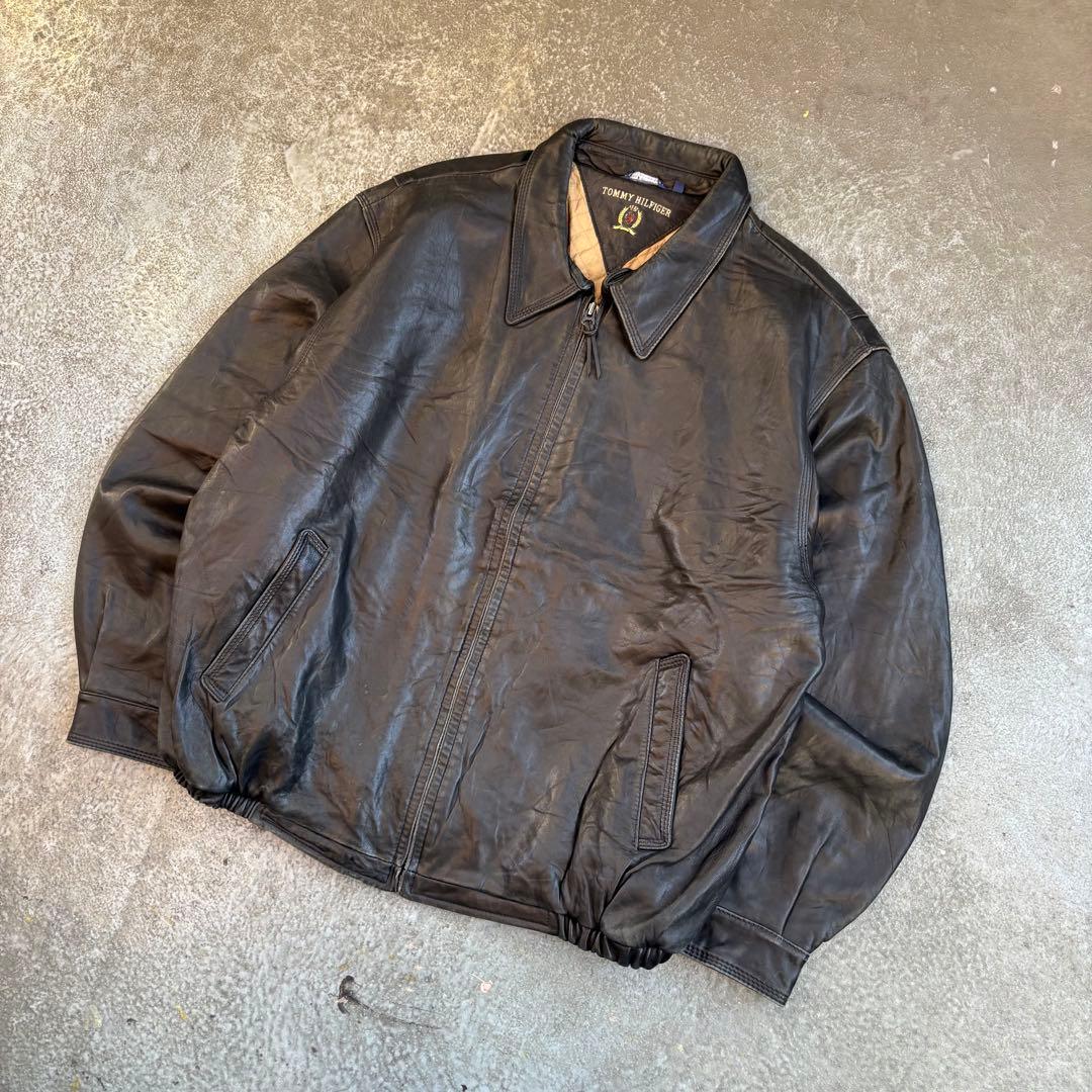 90s   ラムレザー　スウィングトップジャケット