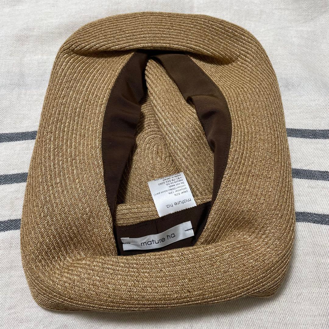 【新品・箱無し】マチュアーハ BOXED HAT（つば幅11cm）