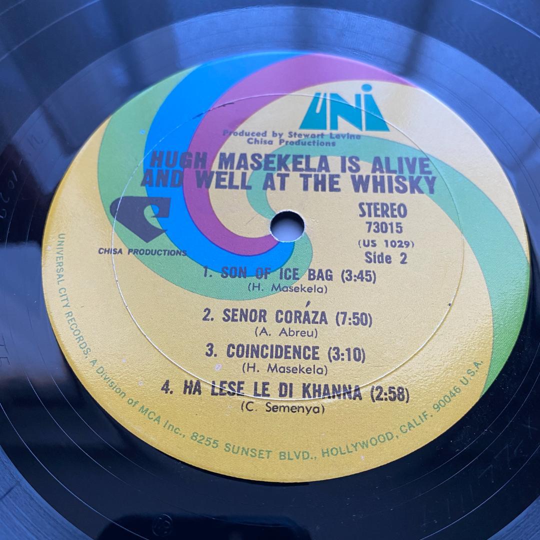 洋楽 LP Hugh Masekela Whiskey US ORG