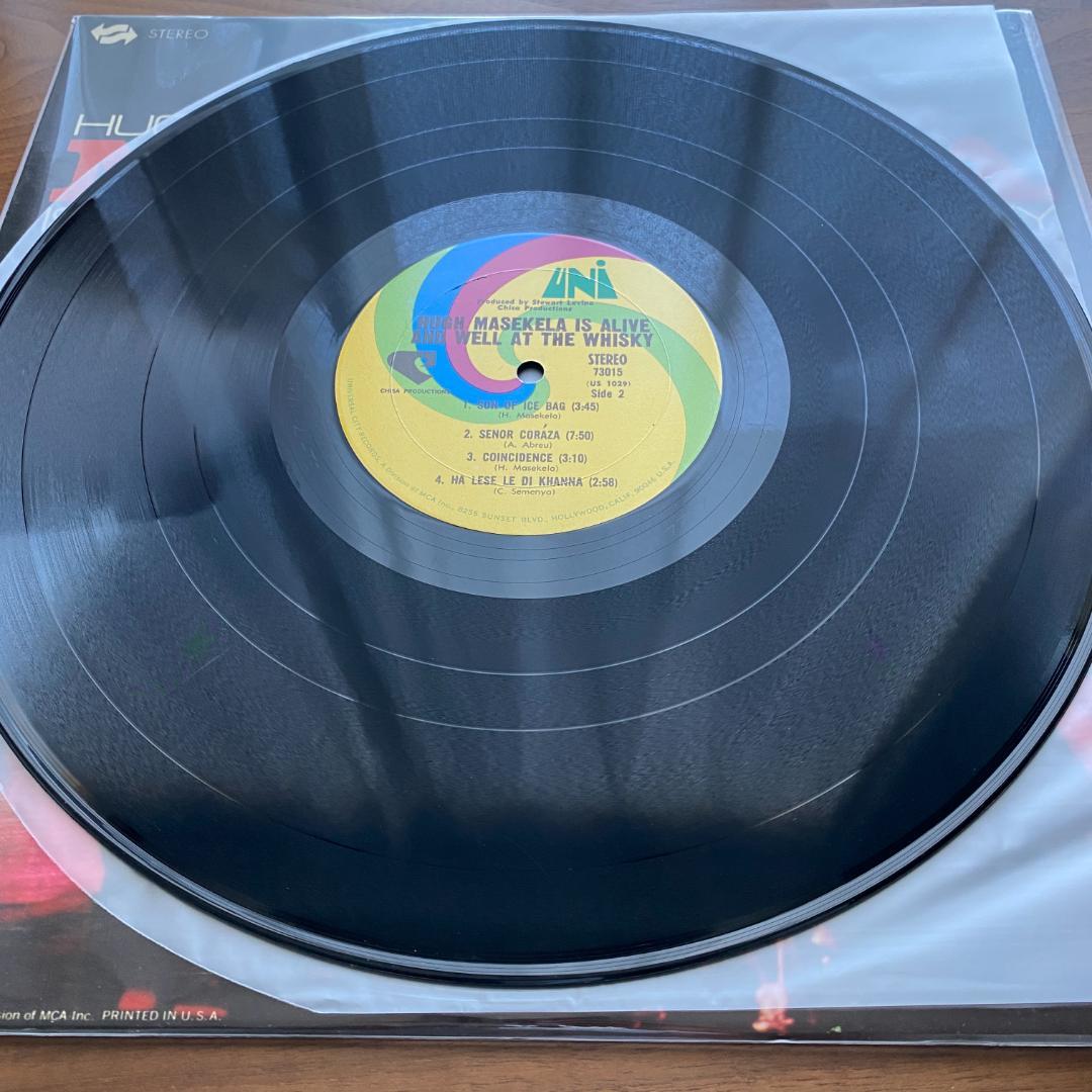 洋楽 LP Hugh Masekela Whiskey US ORG