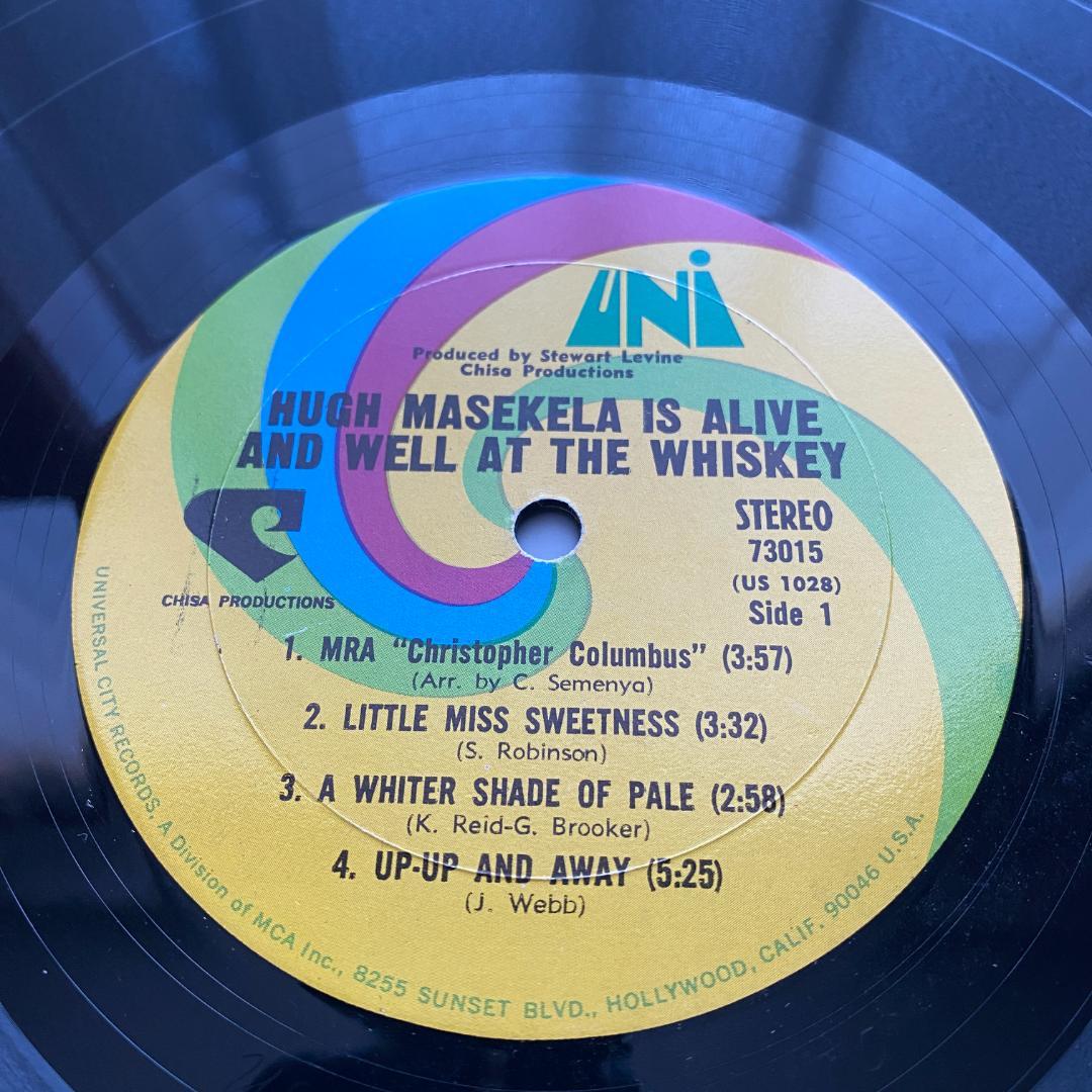 洋楽 LP Hugh Masekela Whiskey US ORG