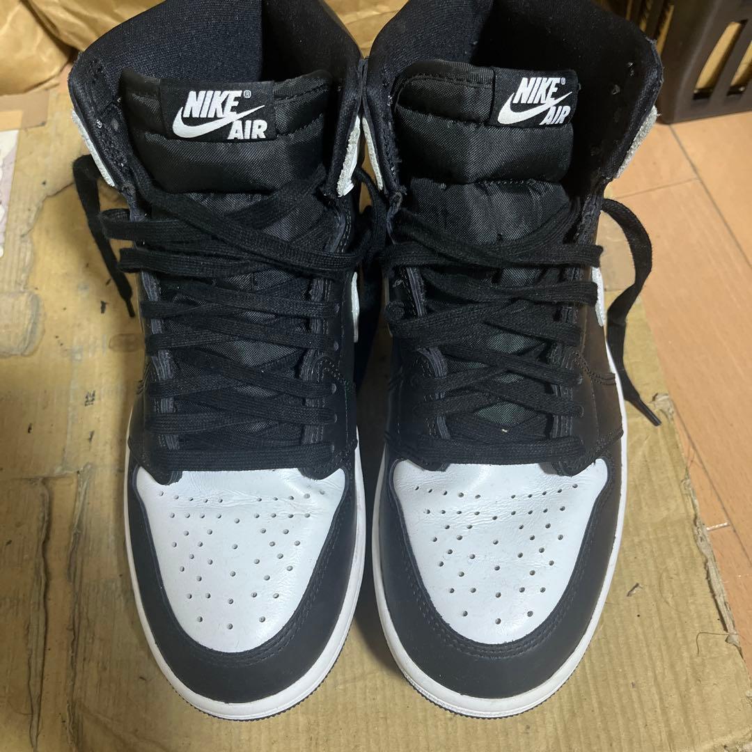 Nike jordan1 retro hi ogパンダ　ハイカット　白黒