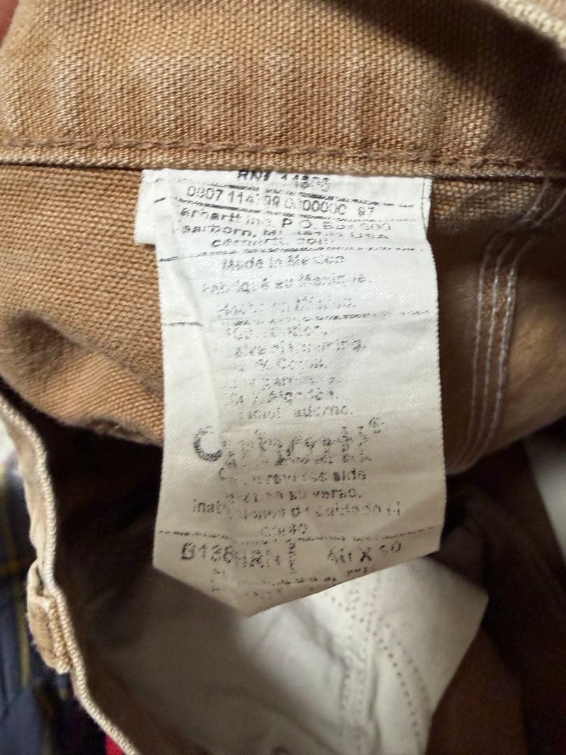 carhartt ダブルニー ブラウン 雰囲気⭕️ メキシコ製　40×30