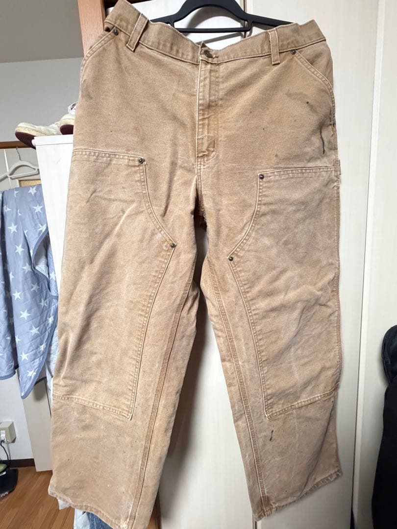 carhartt ダブルニー ブラウン 雰囲気⭕️ メキシコ製　40×30