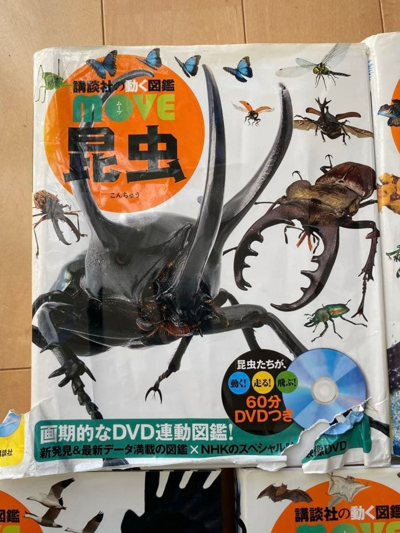 講談社の動く図鑑MOVE DVD付き 11冊セット