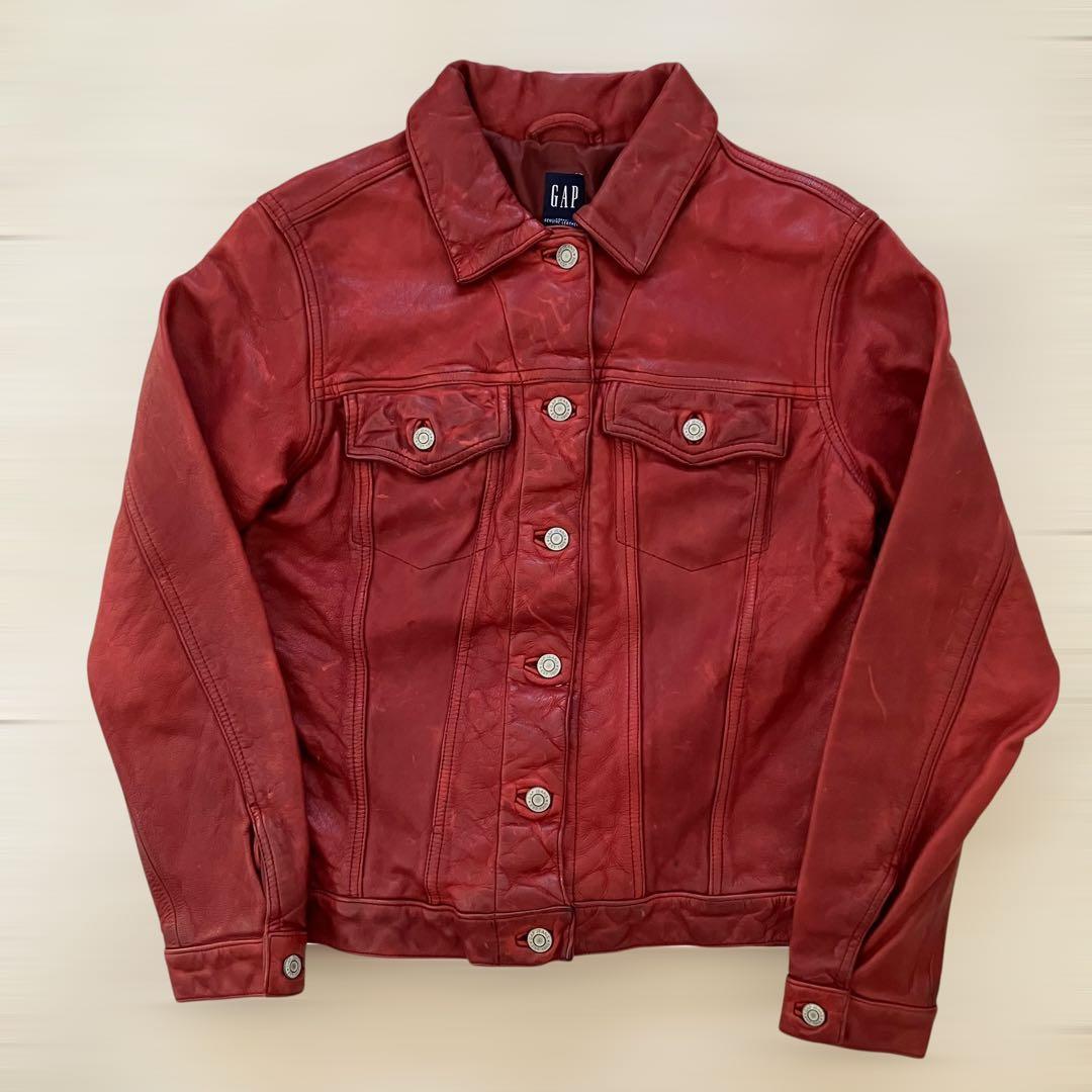 OLD GAP トラッカージャケット 赤 ワインレッド S M