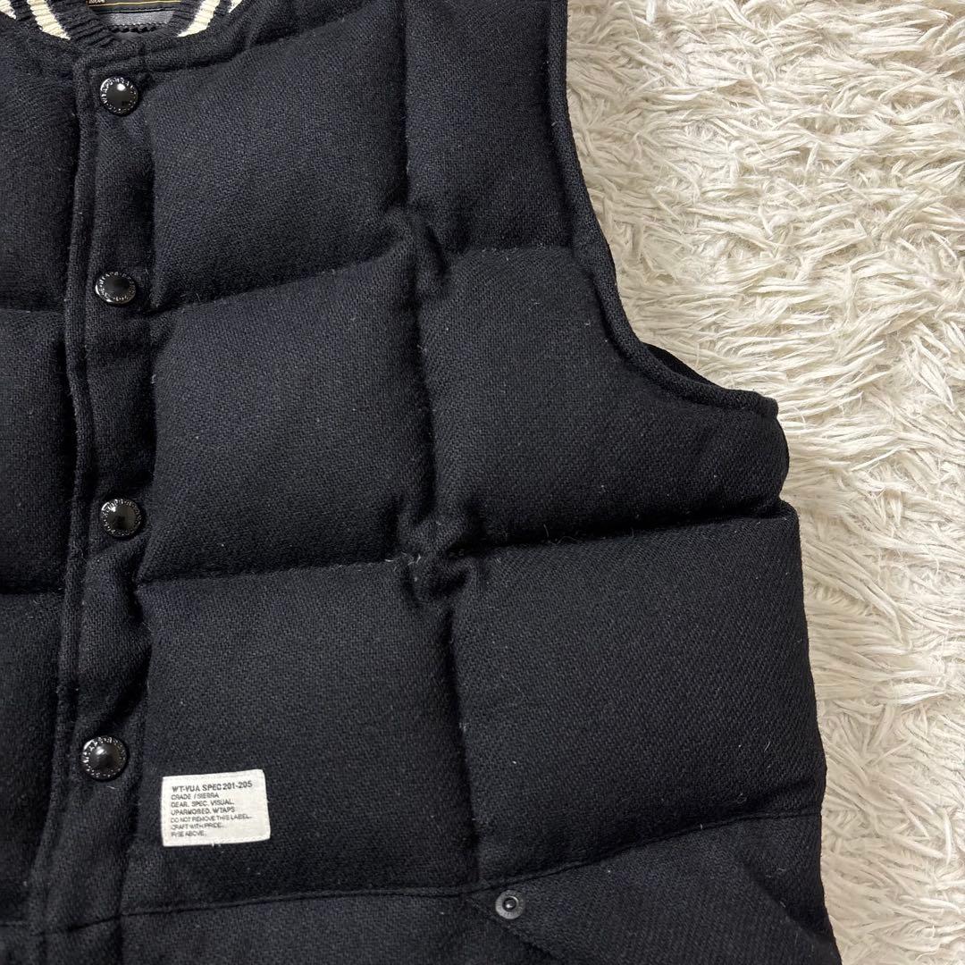 美品 WTAPS Wool Down Vest ブラック S