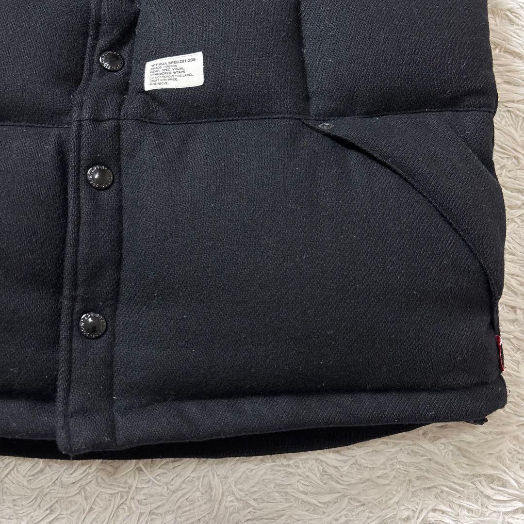 美品 WTAPS Wool Down Vest ブラック S
