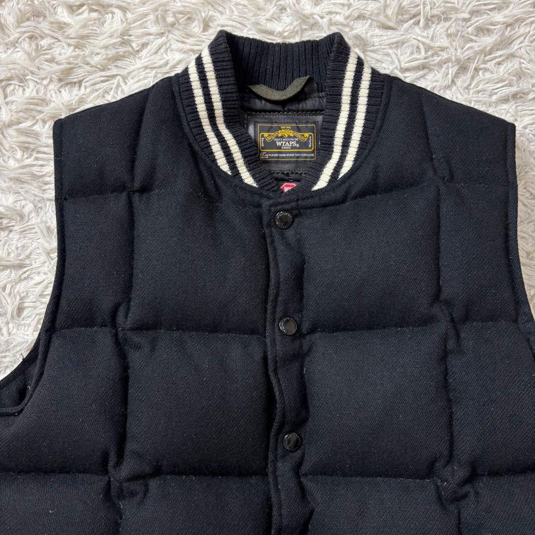 美品 WTAPS Wool Down Vest ブラック S