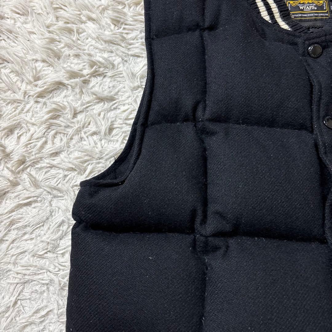 美品 WTAPS Wool Down Vest ブラック S