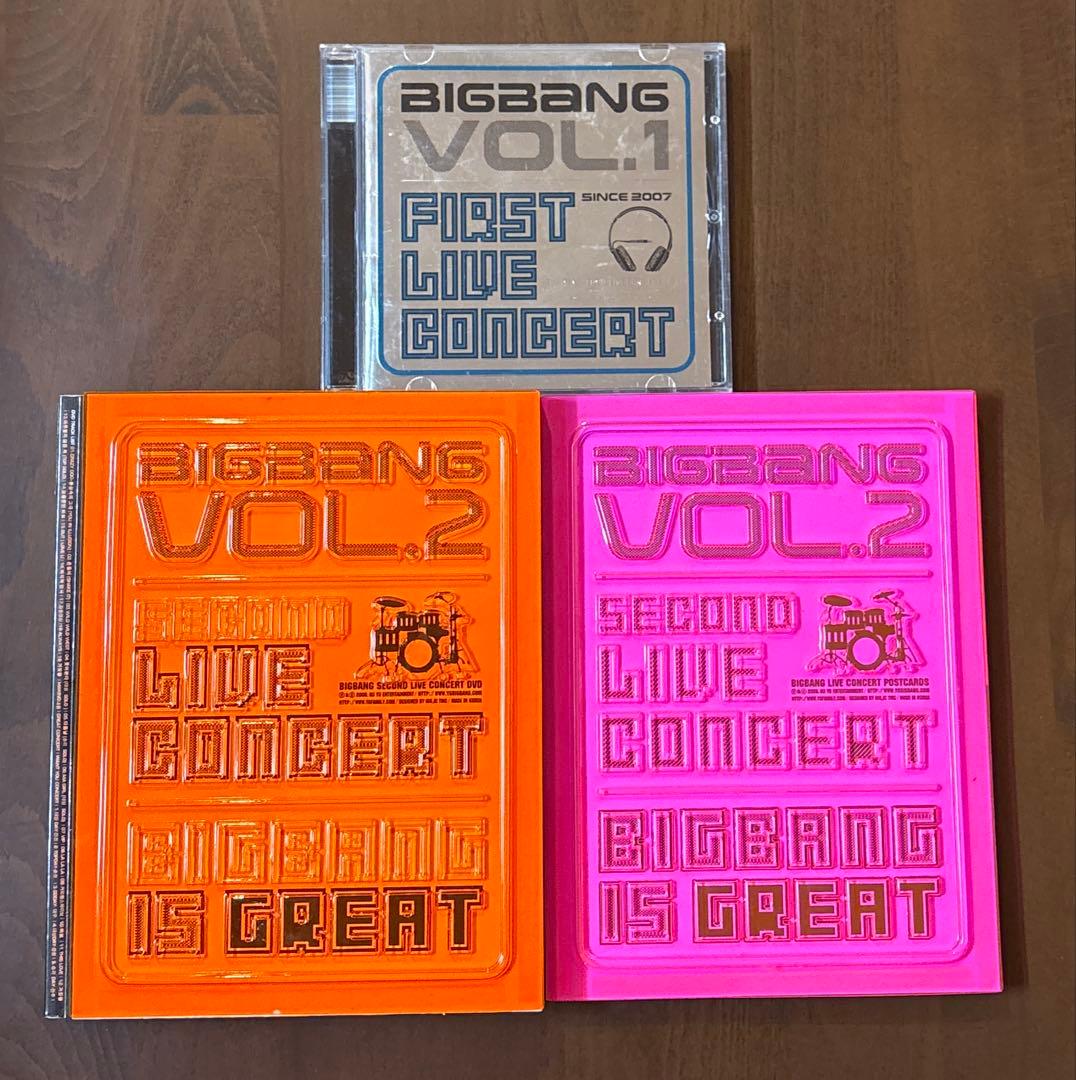【レア】BIGBANG VOL.1 CD、VOL.2 DVDセット売り