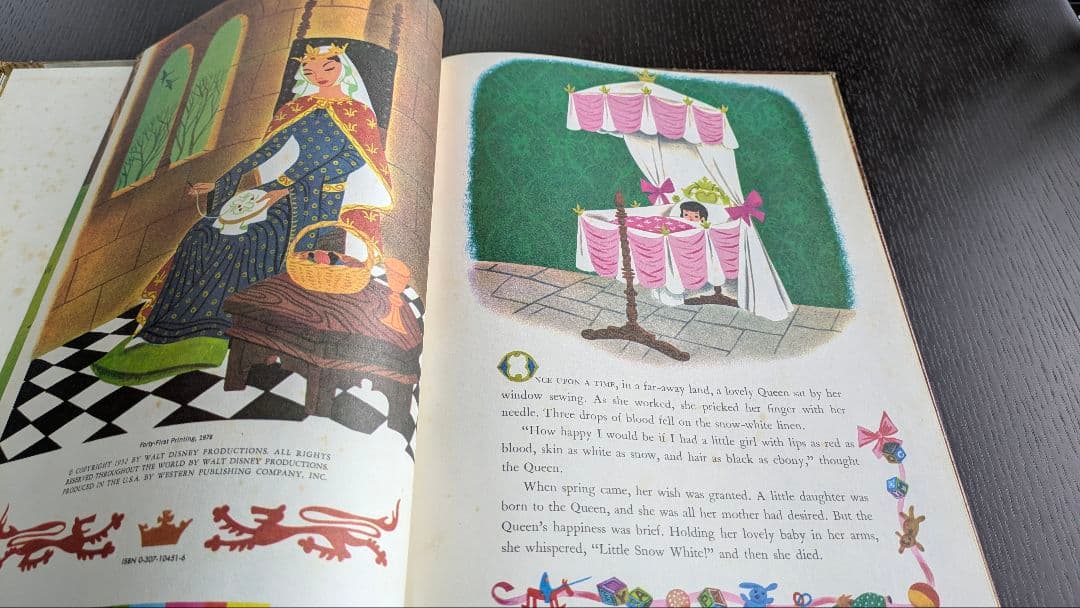 希少 vintage ウォルトディズニー 白雪姫 ヴィンテージ 絵本 洋書