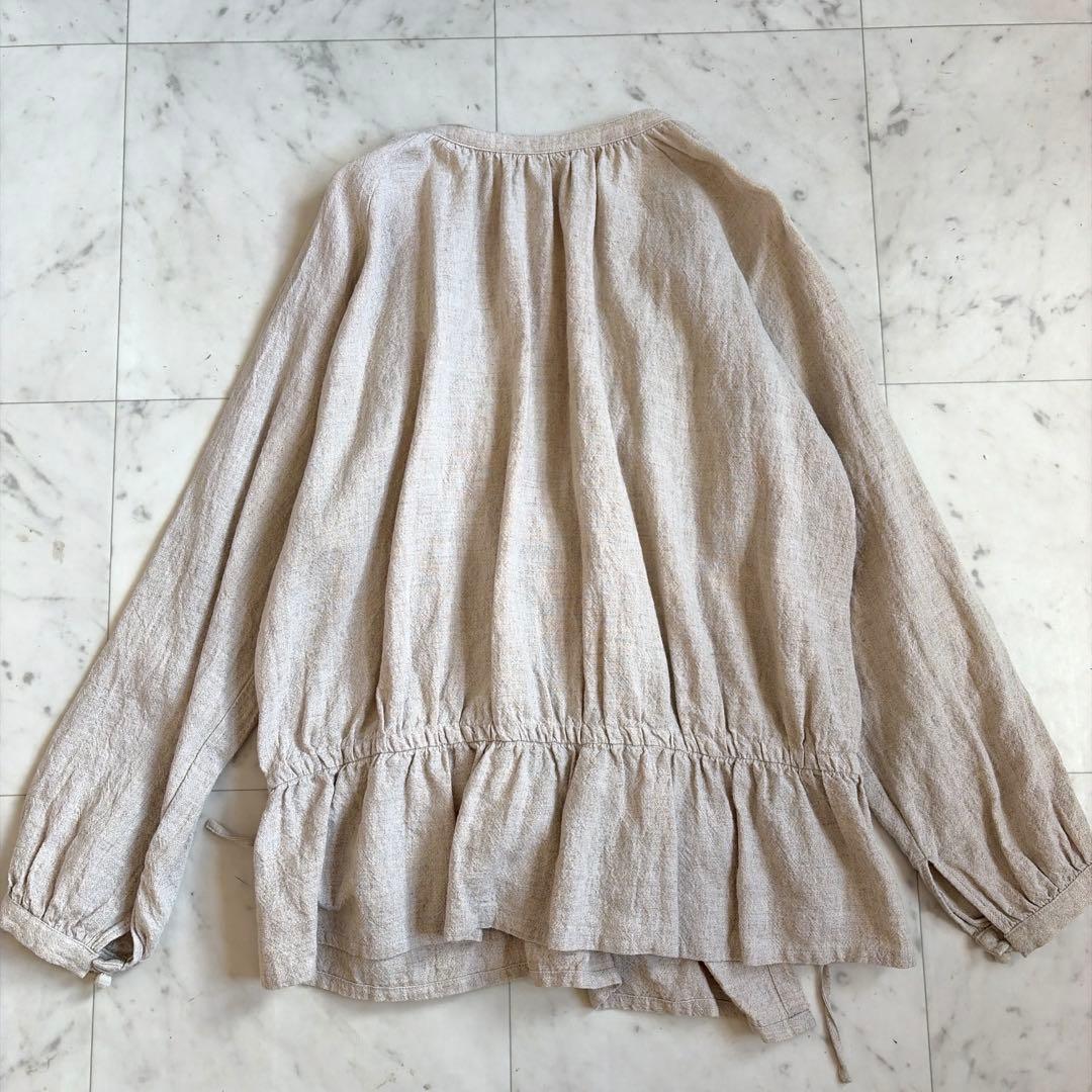 ネストローブ 日本製 リネン 100% カシュクール トップス