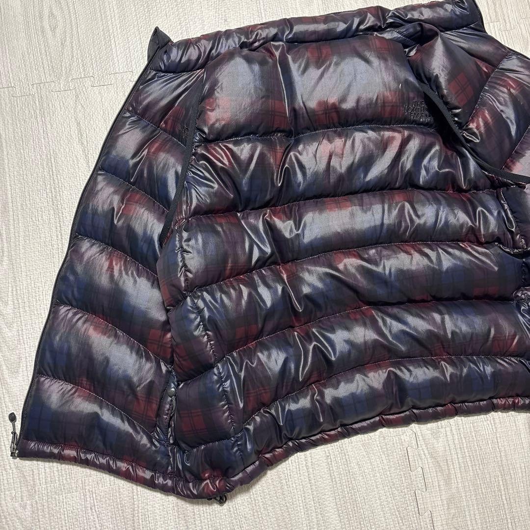 THE NORTH FACE ノースフェイス ダウンベスト XL チェック柄