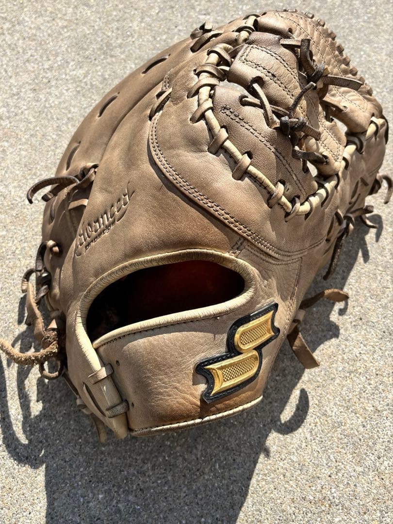 野球　ファーストミット　SSK 少年軟式用　軟式　　右投げ用　キャメル