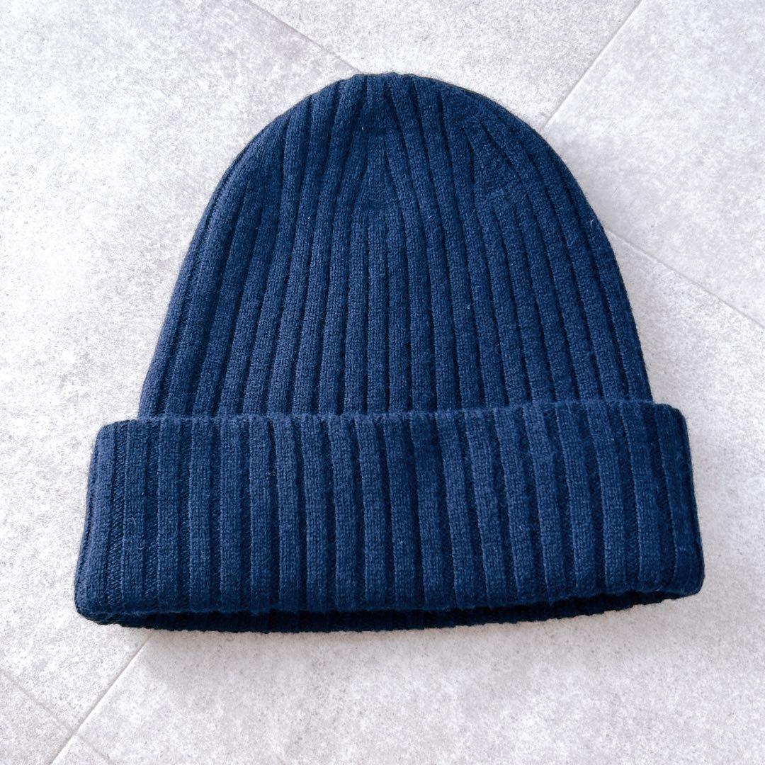 新品✨ドゥーズィエムクラス エヴリデイアイライク ニットキャップ カシミヤ混 紺