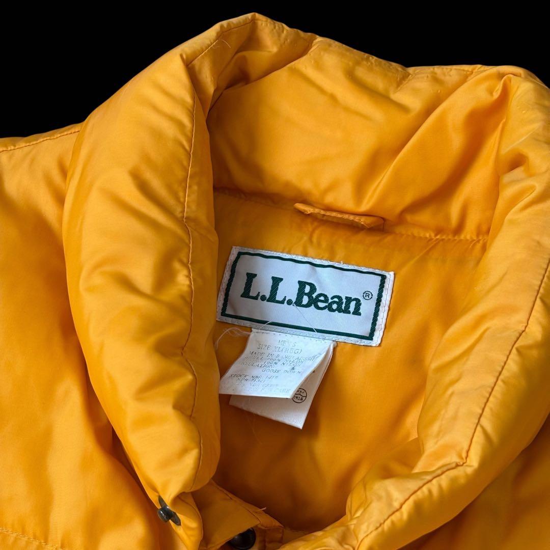 90s L.L.Bean エルエルビーン ダウンベスト XL(REG) イエロー