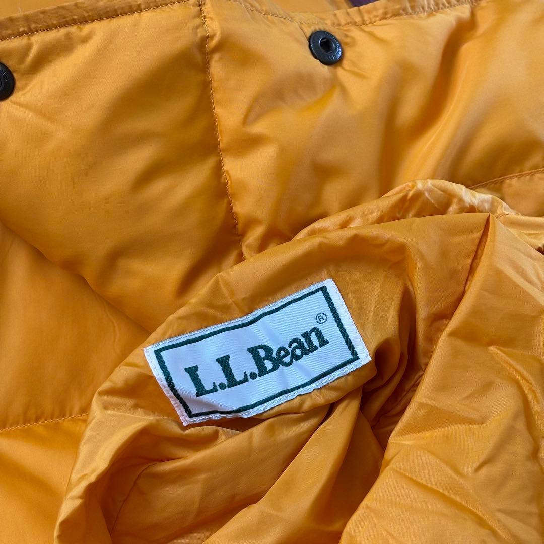 90s L.L.Bean エルエルビーン ダウンベスト XL(REG) イエロー
